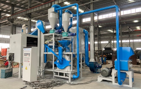 Current status of production of aluminum plastic separation recycling machine ordered by Chinese customer
