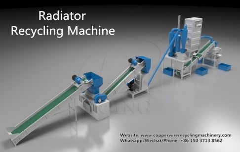 3D working video of Henan Doing's radiator recycling machine
