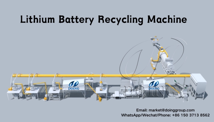 Lithium battery recycling machine