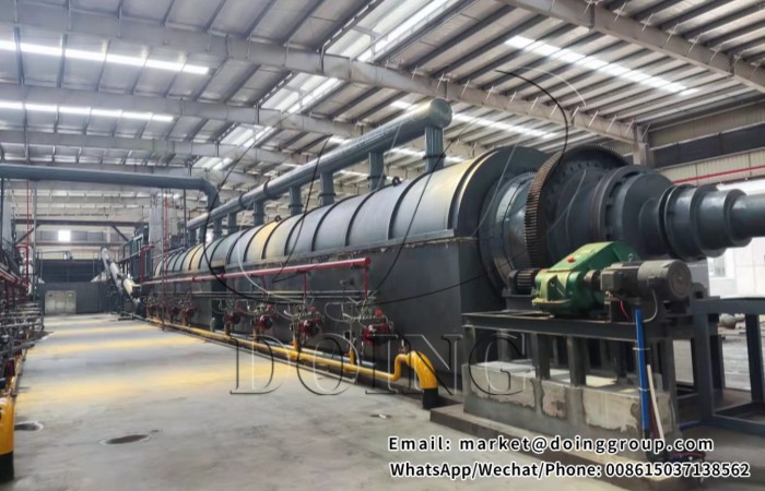 Continuous carbonization machine