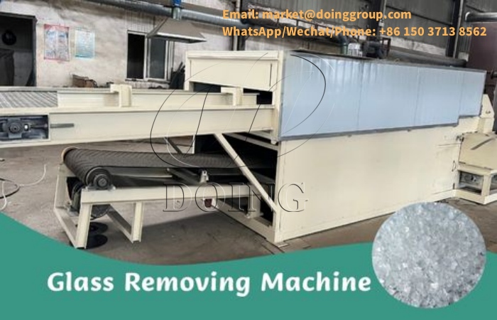 Glass removing machine