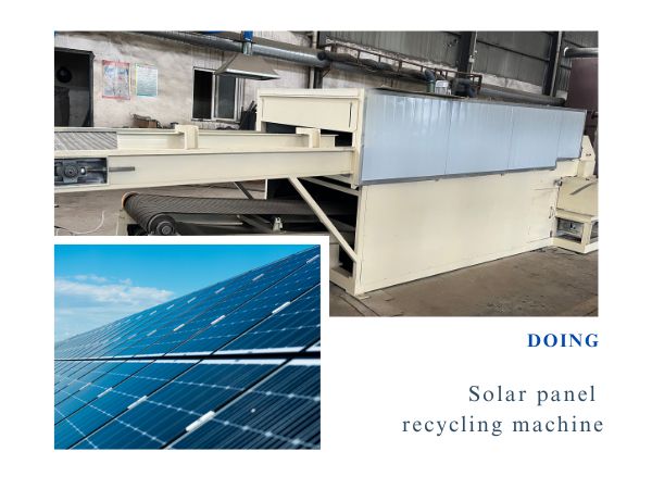 How to get glass particles from used solar panels?