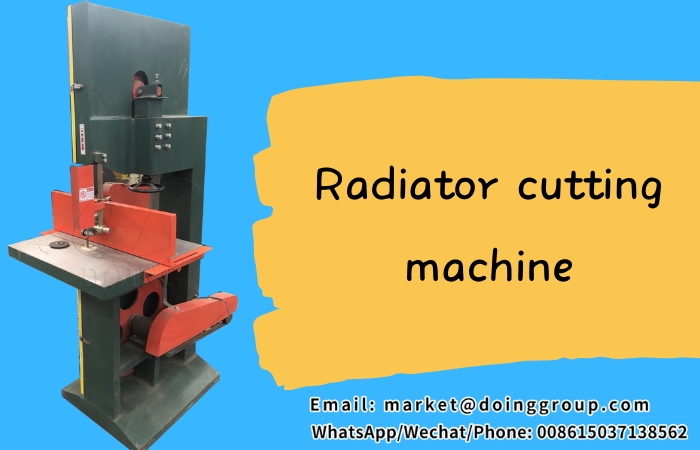 Radiator cutting machine