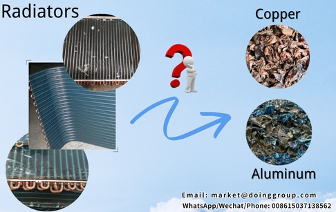 What kind of machine can be used to process waste radiators?