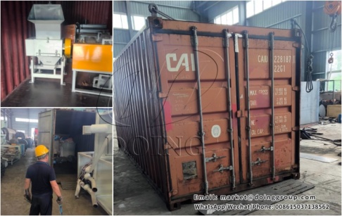 Solar panel recycling machine from Henan DOING was shipped to the UK
