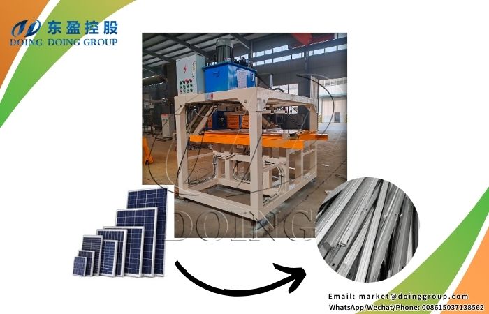 Aluminum frame dismantling machine