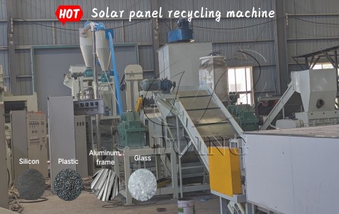Solar panel recycling machine