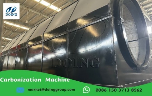 Wood charcoal making machine