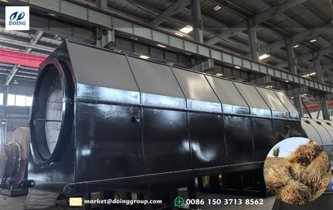 Rice husk carbonization production line