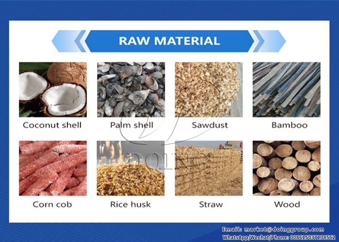 carbonization furnace raw material