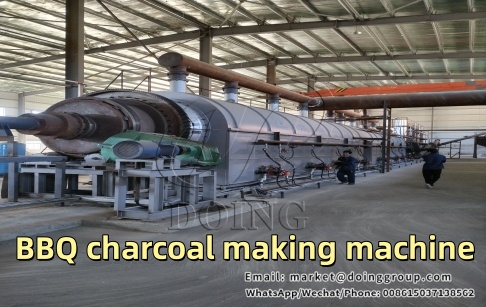 BBQ charcoal making machine