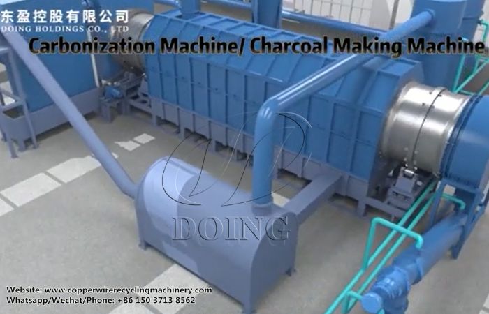 carbonization machine for bamboo carbonization