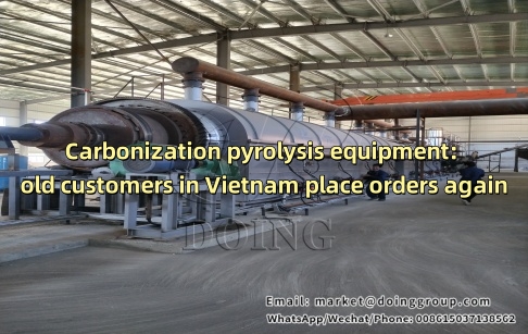 Henan DOING Vietnam Client Reorders Charcoal Making Machine