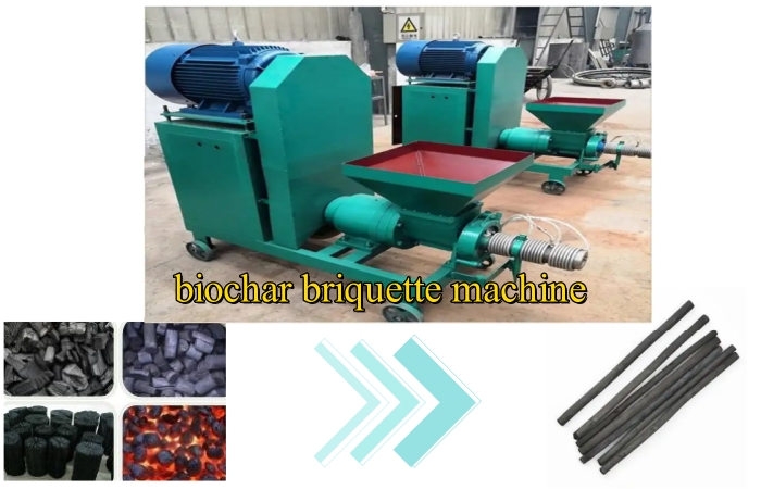coconut shell biochar briquette machine