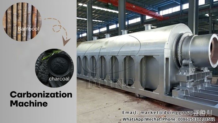 Bamboo charcoal carbonization furnace