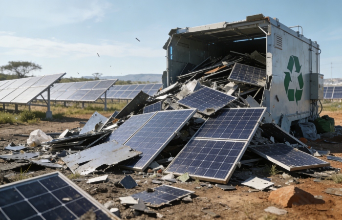 South African methods for disposing of waste solar panels
