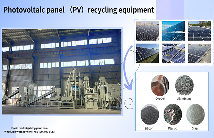 Photovoltaic panel recycling equipment in South Africa