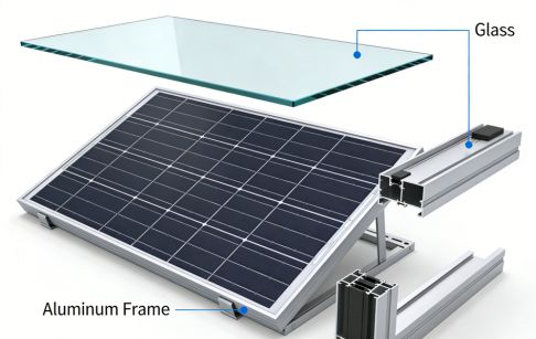 How to easily remove aluminum frame and glass of photovoltaic panels?
