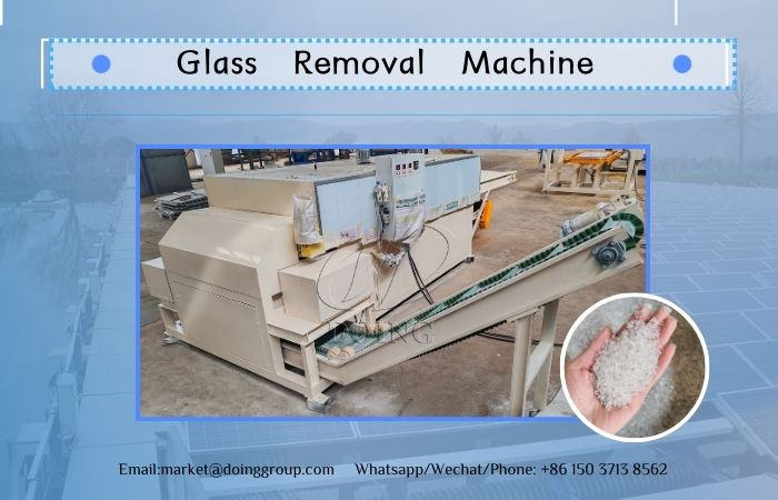 solar panel glass removal machine