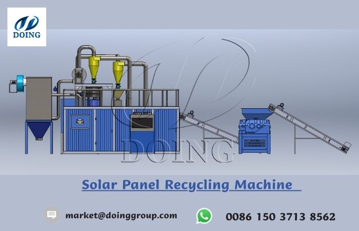 solar PV panel recycling machine