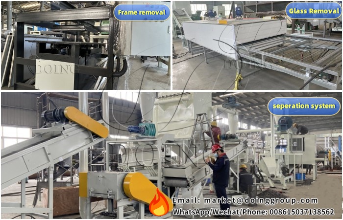 solar panel recycling machine