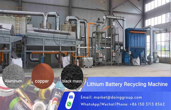 lithium-ion battery recycling machine