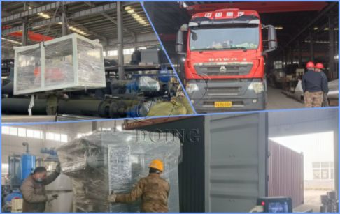 DOING 1000kg/h solar panel recycling facility successfully shipped to India