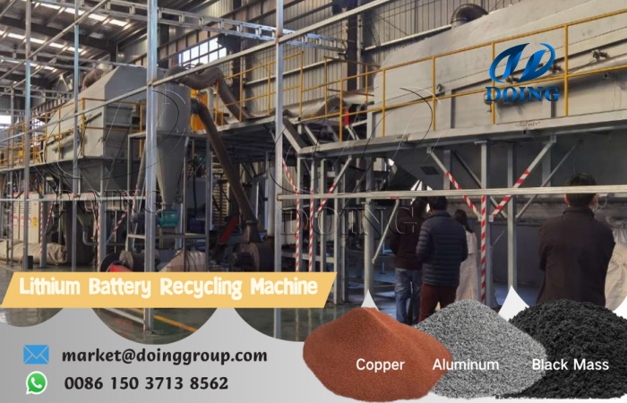 battery black mass recycling machine