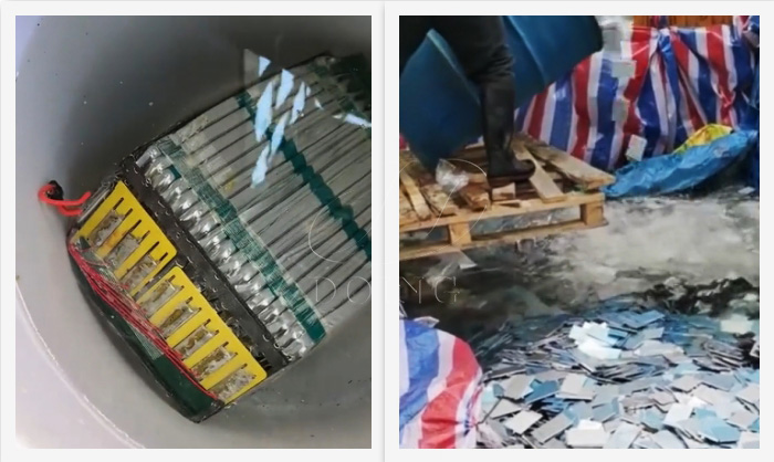 lithium battery recycling disposal machine