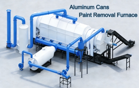 Aluminum Cans Carbonization Paint Stripping Furnace