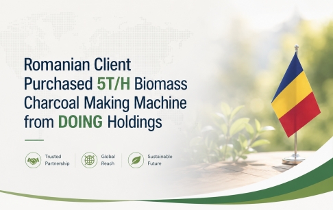 DOING Secures Order for Romanian 5T/H Biomass Charcoal Production Equipment