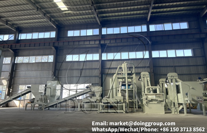 semi-automatic solar panel recycling machine
