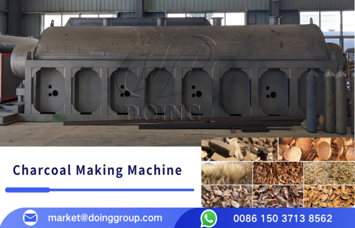 Agricultural waste carbonization machine