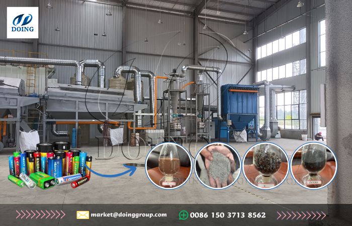 lithium battery recycling machine