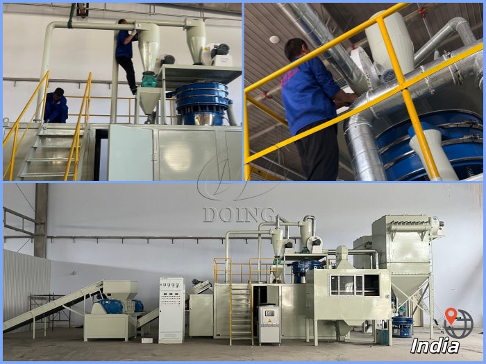 India solar panel recycling project