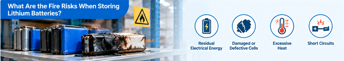 lithium battery storage fire risks