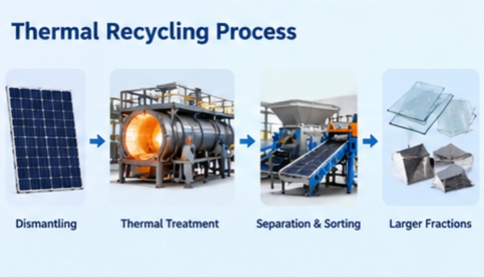 solar panel pyrolysis recycling
