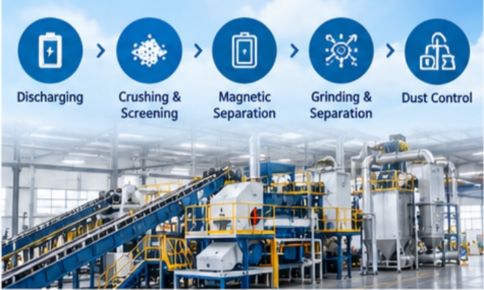lithium battery recycling process