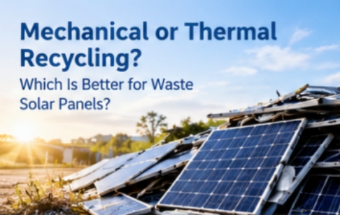 Is Mechanical or Thermal Recycling Better for Waste Solar Panels?