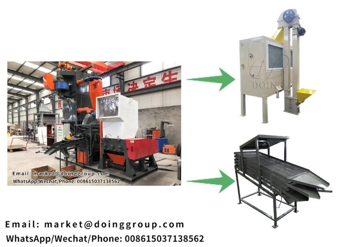 copper cable wire recycling machine