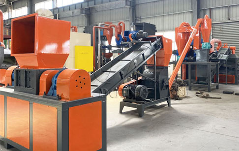 Radiator/heat sink recycling machine