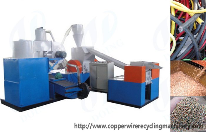 cable wire recycling separating machine