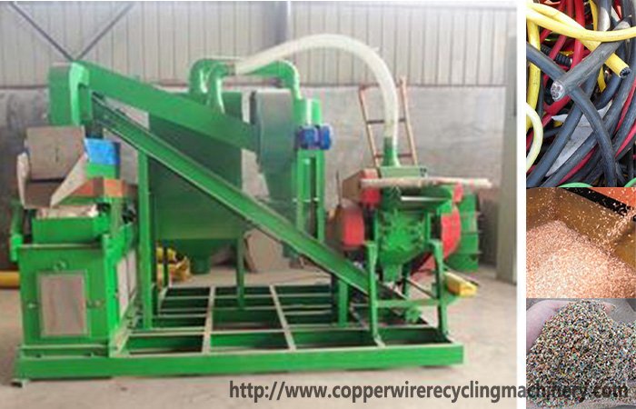 copper cable wire recycling machine