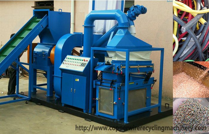 copper cable wire recycling machine