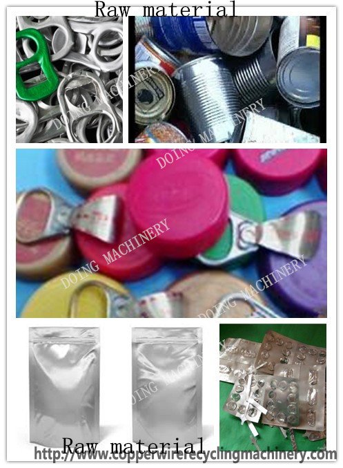 recycling aluminum machine