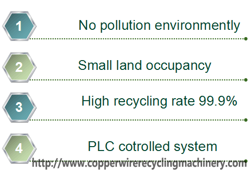 copper cable wire recycling machine 