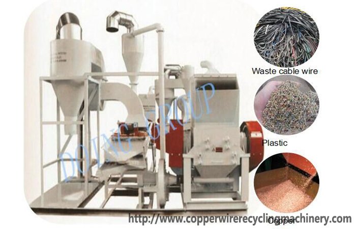 scrap copper cable recycling machine