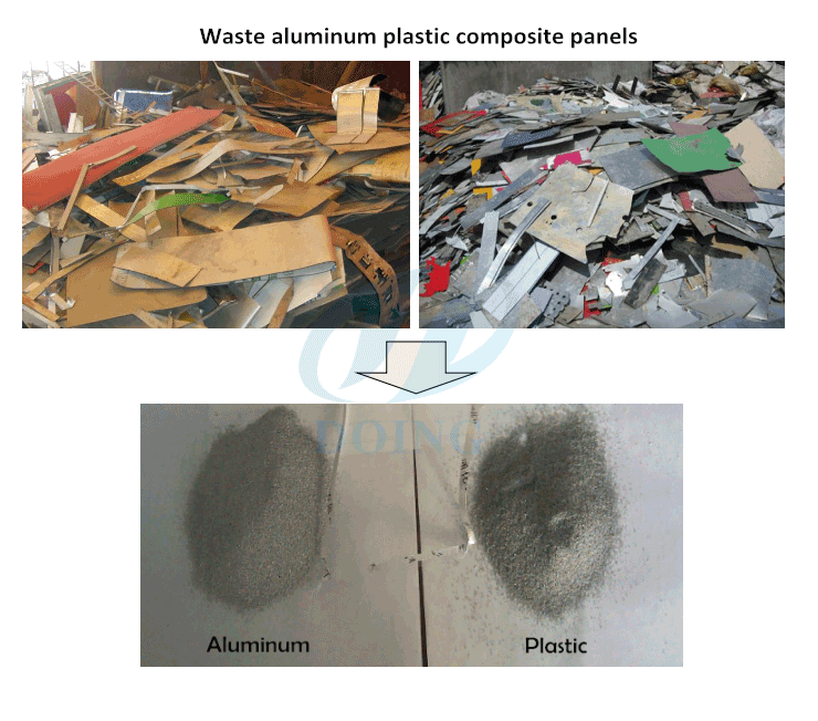 Aluminum plastic composite panel recycling machine