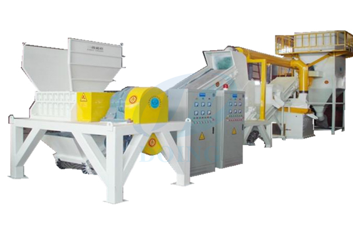 Radiator/heat sink recycling machine