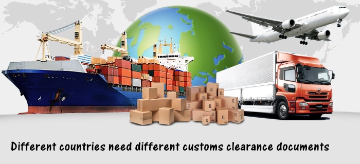 different customs clearance documents for different countries